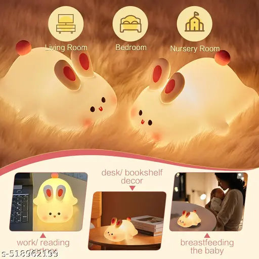 Cute Rabbit Night Light Lamp