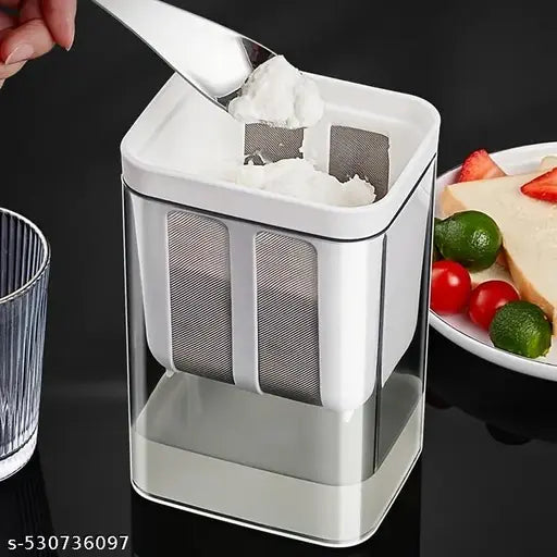 Hung Curd Strainer Box | Curd Maker and Greek Yogurt Maker - 1100ml Fine Mesh Strainer with Lid | Multifunctional Yoghurt Filter | Curd Maker for Home