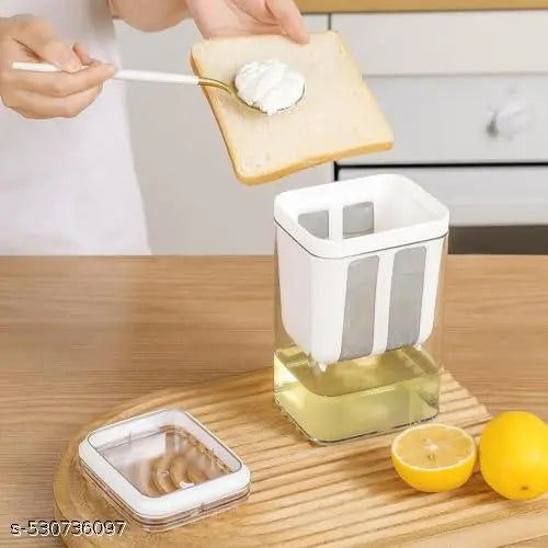 Hung Curd Strainer Box | Curd Maker and Greek Yogurt Maker - 1100ml Fine Mesh Strainer with Lid | Multifunctional Yoghurt Filter | Curd Maker for Home