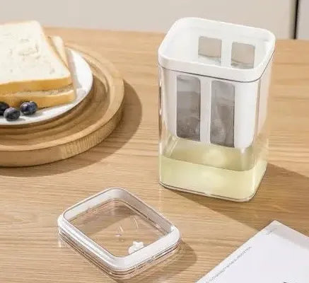 Hung Curd Strainer Box | Curd Maker and Greek Yogurt Maker - 1100ml Fine Mesh Strainer with Lid | Multifunctional Yoghurt Filter | Curd Maker for Home