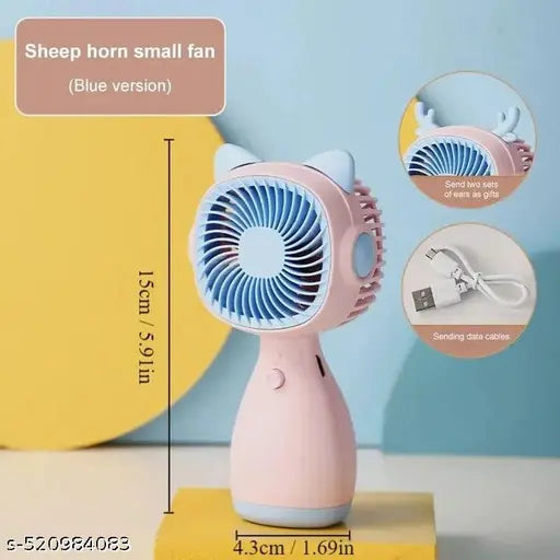 Mini Portable Usb Hand Fan or DC Fan - 3 Speed Modes Handheld Fan for Summer With Rechargable Hand fan| Portable Fan